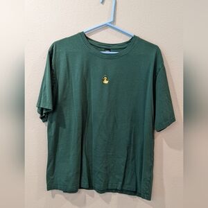 100% Cotton Green T-Shirt with Duck Patch